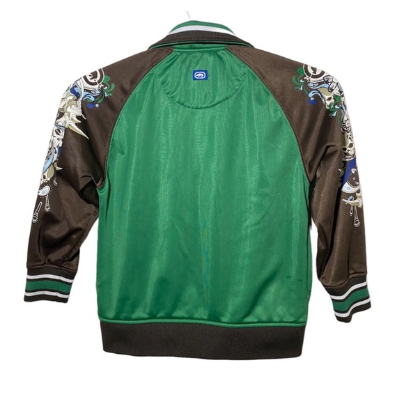 ECKO UNLTD by Mark Ecko Embroidered & Printed Green/Brown Kids Jacket Sz 4 - Picture 2 of 8
